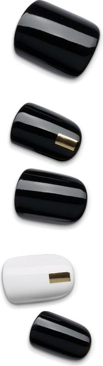 Immagine prodotto KISS Set di unghie artificiali Midnight Drive 30 pezzi (Unghie artificiali, Bianco, Nero)