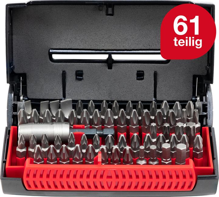 Produktbild Wiha Bit Set Collector Standard 25 mm 61-tlg. 1/4" C6,3 I in Box (4.5, 5.5, 6, 8 mm)