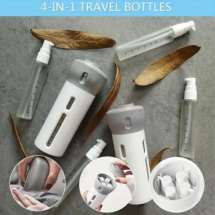 Immagine prodotto ASMI Set di bottiglie da viaggio 4 in 1 (Sacchi liquidi)
