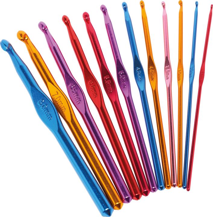 VBS Set de crochets "2 mm - 8 mm", 12 pcs.