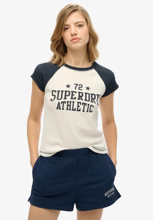 Actual product image Superdry Ath Ess Raglan Cap Sleeve Tee (10)