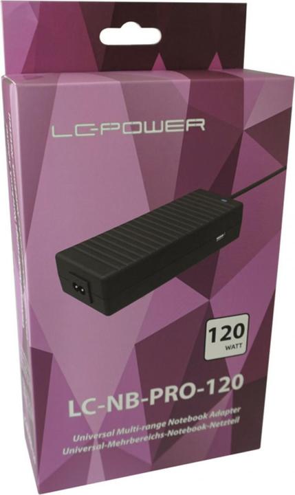 Image du produit LC-Power Bloc d'alimentation NB pour ordinateur portable LC-NB-PRO-120 (120 W)