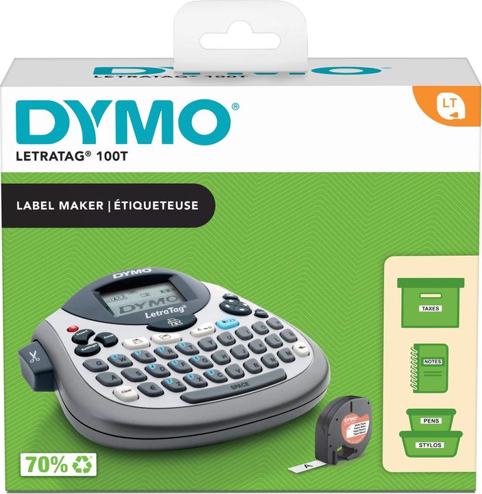 Actual product image Dymo LetraTag LT-100T + Tape label printer Direct thermal DPI QWERTY