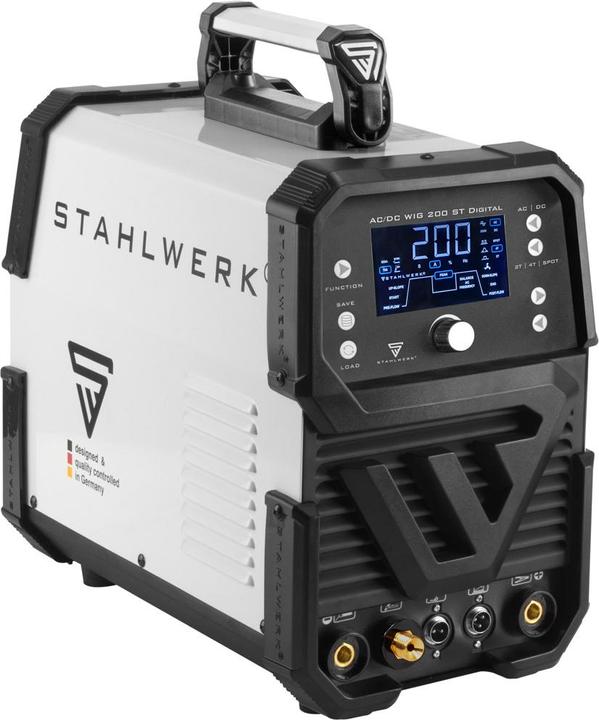 Produktbild Stahlwerk Schweissgerät AC/DC WIG 200 ST Digital Vollausstattung 200 A WIG & MMA