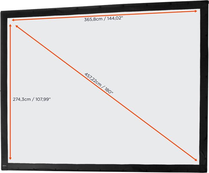 Productafbeelding Celexon Mobile Expert Vouwbaar Frame Scherm - Scherm - Doorzichtprojectie - 457 cm (180") (4:3)