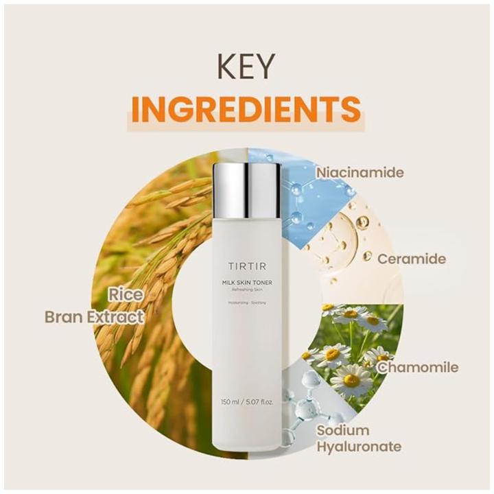 Image du produit TirTir Tonique pour la peau au lait (Lait nettoyant, 150 ml)