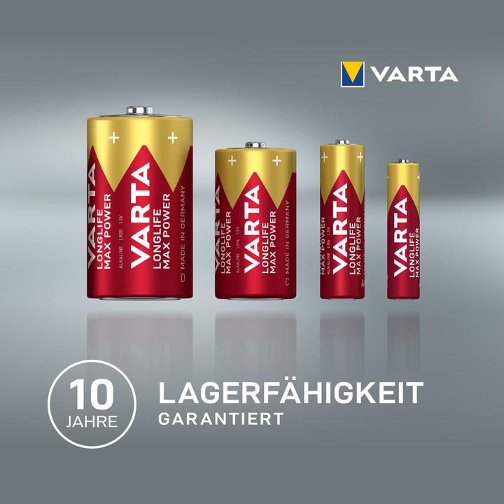 Produktbild Varta LONGLIFE Max Power (4 Stk., AAA, 1270 mAh)