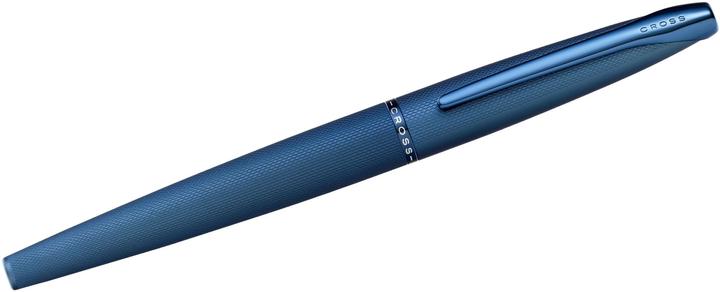 Actual product image Cross Fountain pen ATX dark blue diamond pattern F gift box (Dark Blue, 1 x)