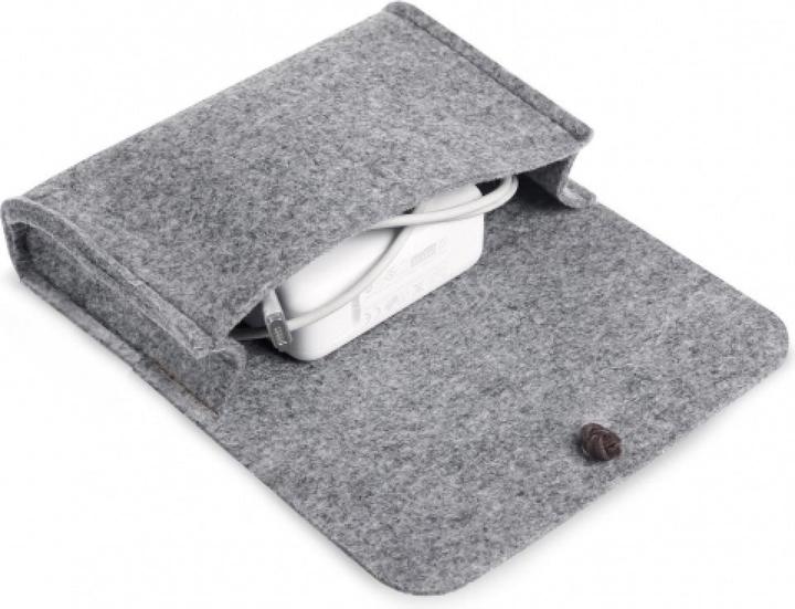 Actual product image Screenguard 2-in-1 Felt Sleeve Macbook & Notebook 12" 11" Felt Case (12", Apple)