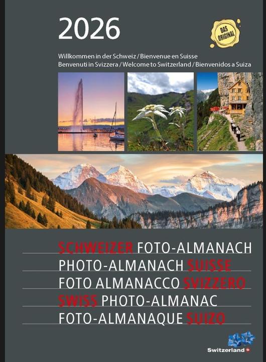 Produktbild Swiss Foto-Almanach 2026 (14.8 x 21 cm, Deutsch, Französisch, Italienisch, Englisch)