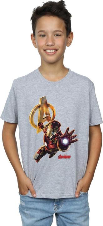 Immagine prodotto Iron Man Pose Maglietta Ragazzi (140, 146)