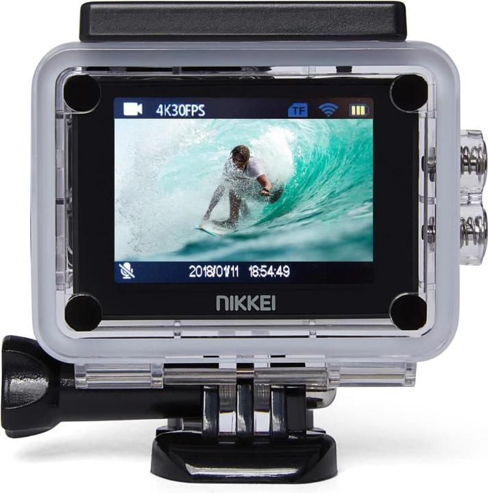 Produktbild Nikkei Extreme X8S - Actioncam met Remote - Inclusief Gratis Oranje EK88 Shirt (UHD, WLAN)