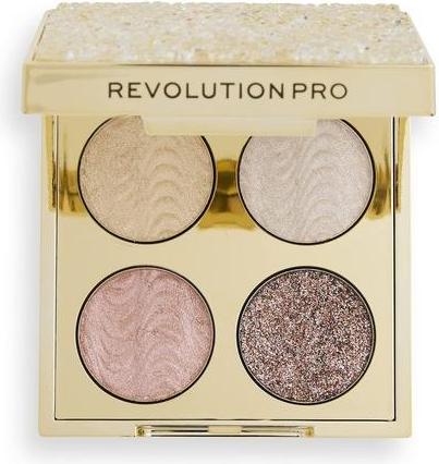 Actual product image Makeup Revolution Ultimate Crystal Eye Quad Champagne Crystal - Eyeshadow Palette 3.2 g (Champagne Crystal)
