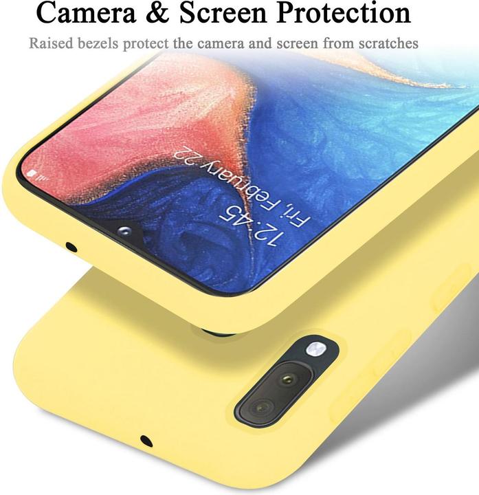 Actual product image Cadorabo TPU Liquid Silicone Case Cover (Samsung Galaxy A20e)