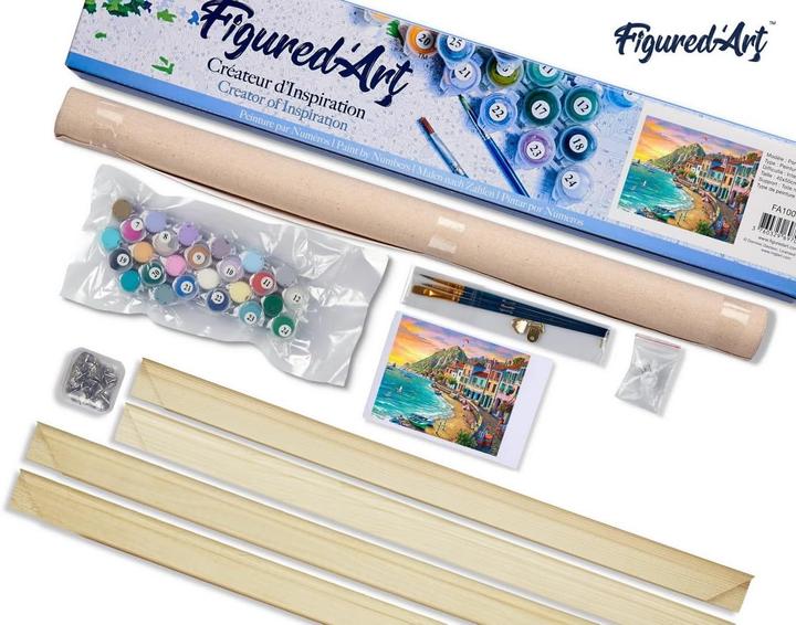 Actual product image Figured'Art Painting by numbers