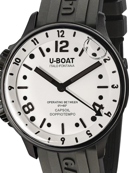 Immagine prodotto U-Boat 8889 Capsoil Doppiotempo DLC GMT 45mm 10ATM (Orologio da polso analogico, 45 mm)
