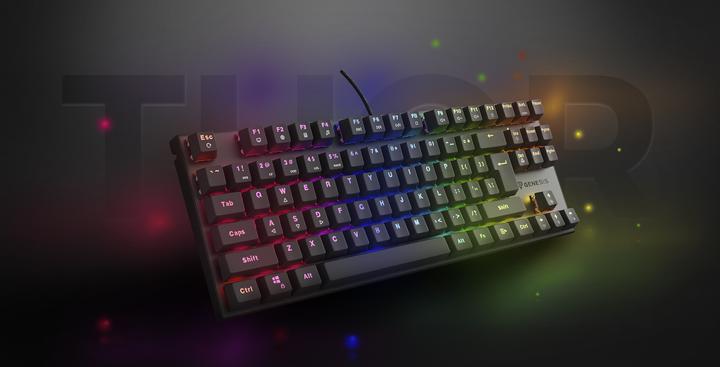 Produktbild Genesis Klawiatura Thor 303 TKL Outemu Peach Silent (NKG-1881) (Eng. Int., Kabelgebunden)