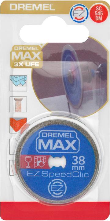 Produktbild Dremel EZ Speed Clic Diamanat Trennscheibe MAX Ø 38,0 mm (1 Stück)