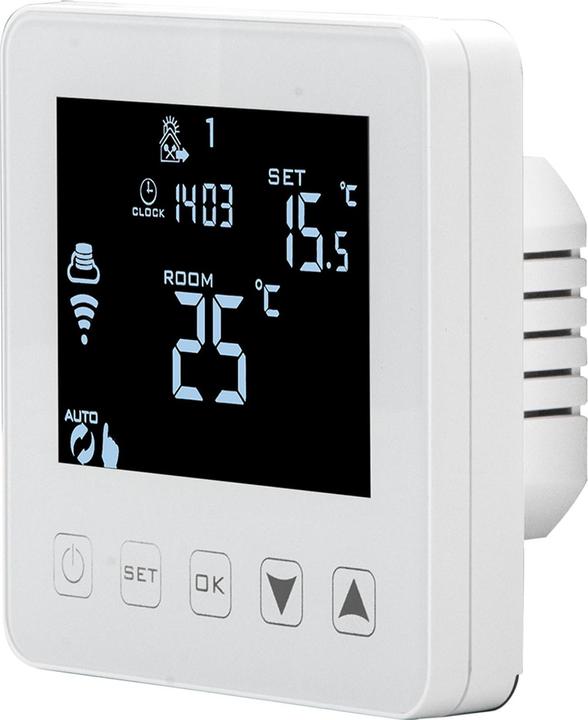 Image du produit Casativo Thermostat WLAN pour chauffage au sol, contrôle par application, Siri, Alexa & GA