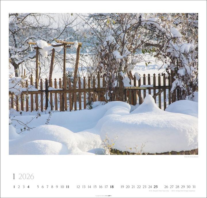 Produktbild Bauerngärten Kalender 2026 (48 x 46 cm, Englisch, Deutsch)