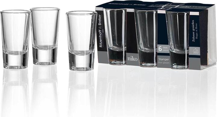 Ritzenhoff & Breker Schnapsgläser Niko (0.30 dl, 6 x, Schnapsgläser + Shotgläser)