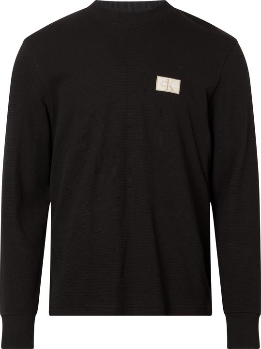 Calvin Klein Langärmliges T-Shirt mit Shrunken Badge für Herren (XL)