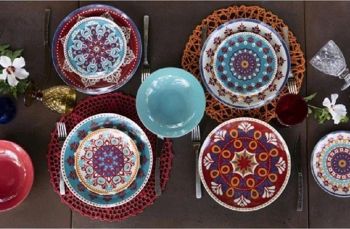 Image du produit Villa D'Este Home Tivoli Shiraz Set de vaisselle 18pcs, Porcelaine et grès (18 pièce(s))