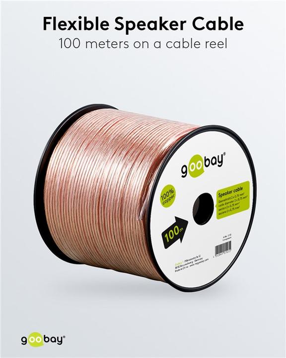Productafbeelding Goobay 15125 (100 m, 0.75 mm²)