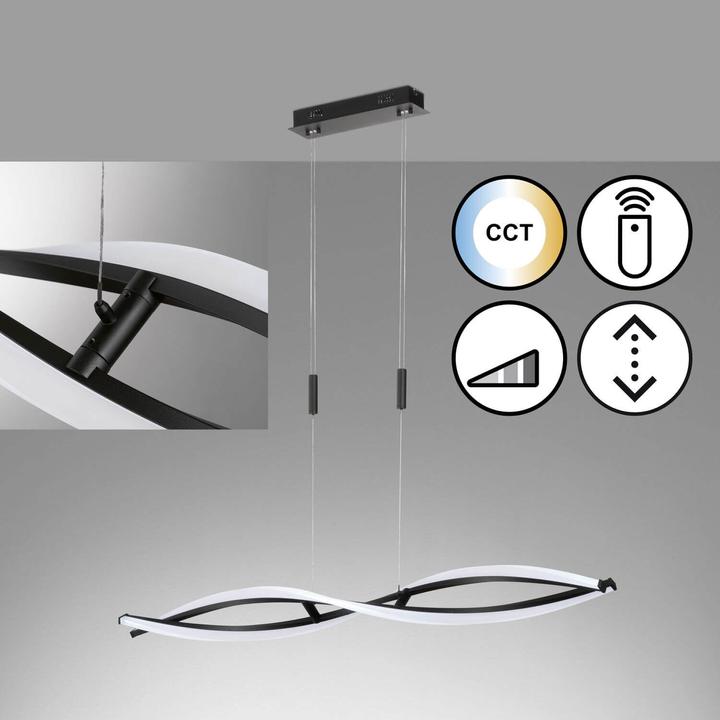 Immagine prodotto Fischer & Honsel Honsel Torcido Lampada a sospensione LED 26,3W Bianco regolabile dimmerabile Vetro acrilico sabbiato