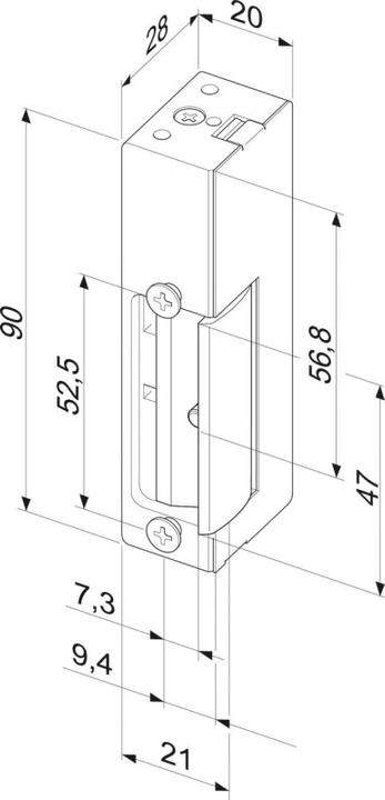 Produktbild Assa Abloy Tueroeffner Universal 6-12v GS/WS 24----------D1 (Indoor)