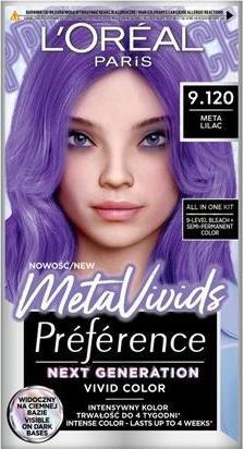 Produktbild L'Oréal Paris L'Oreal Preference Metavivids Hair Dye 9.120 Meta Lilac (9.120 Meta Lilac)