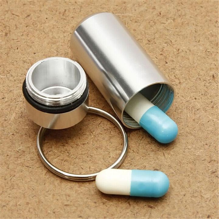 Actual product image ASMI Great pillbox with key ring