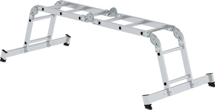 Actual product image Munk Aluminium multi-purpose ladder, incl. working platform, 10 rungs. (Multi-purpose ladder, 30 cm)
