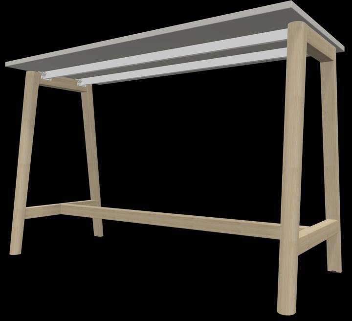 Actual product image Narbutas Nova Wood high table (160 x 70 x 105 cm)