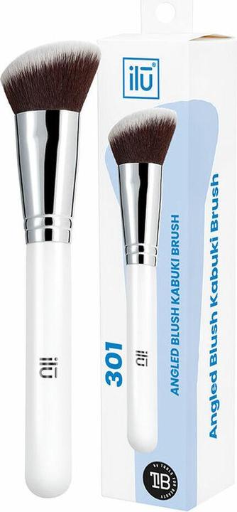 Actual product image Tools for Beauty T4B ILU 300 series Kabuki blusher brush, contour brush, powder brush white make-up brush (301) (Blusher)
