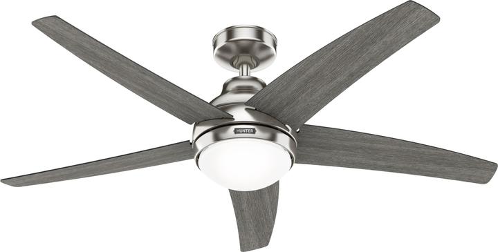 Produktbild Hunter Fans Deckenventilator Bernard Nickel mit Licht & Fernbedienung (43.50 dB)