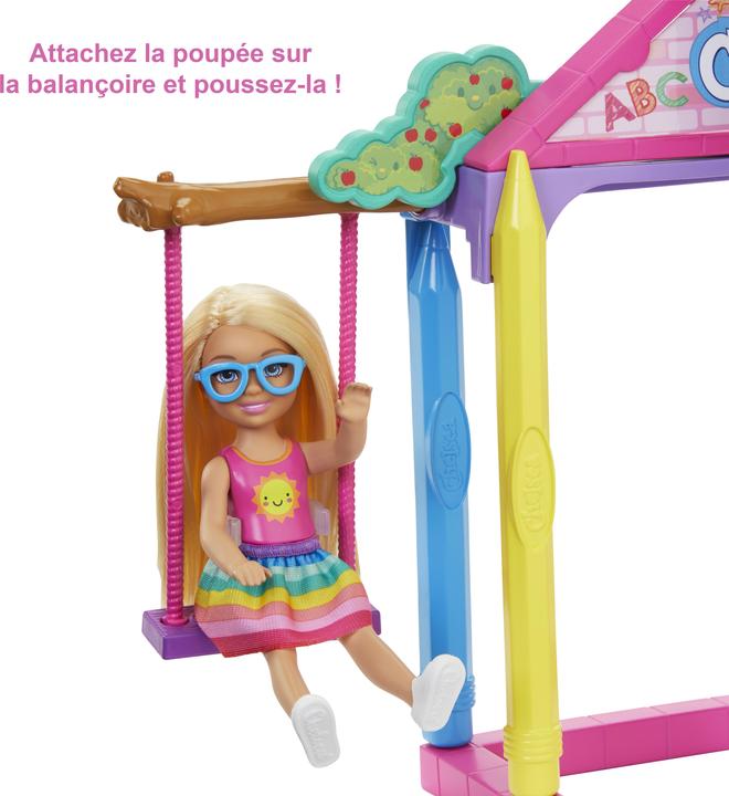 Produktbild Barbie Chelsea Schule mit Puppe Spielset