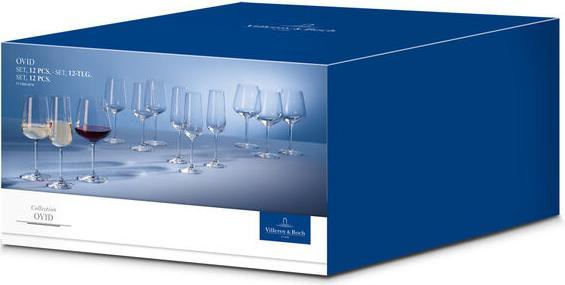Actual product image Villeroy & Boch Set 12pcs Ovid (12 Glasses, White wine glasses, Champagne glasses, Red wine glasses)