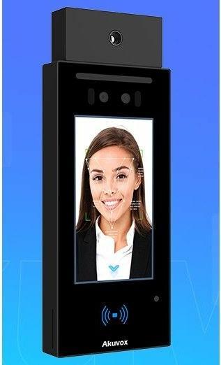 Actual product image Akuvox Access Controll A05S+MD02 Kit On-Wall, face recognition, forehead temperature measurement, ca