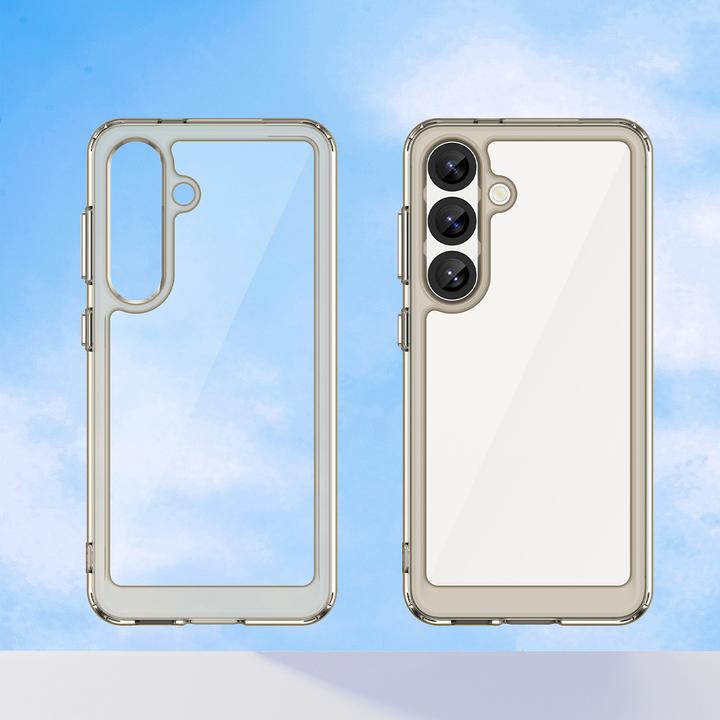 Actual product image Hurtel Outer Space Case for Samsung Galaxy S25 Edge Flexible Frame Cover - Translucent, Black (Samsung Galaxy S25 Edge)