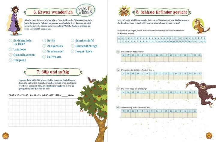 Actual product image Die Schule der magischen Tiere: Endlich Pause! Das grosse Rätselbuch Band 2 (German, Nikki Bush, Christiane Hahn, Nina Dulleck, Margit Auer, 2021)