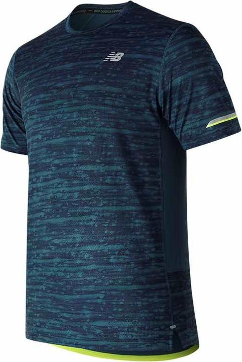 New Balance Printed Ice 2e Short Sleeve Men North Sea (L)