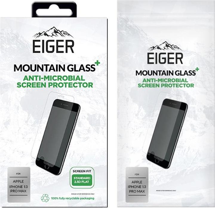 Actual product image Eiger Mountain Glass+ (1 Piece, Apple iPhone 13 Pro Max, Apple iPhone 14 Plus)