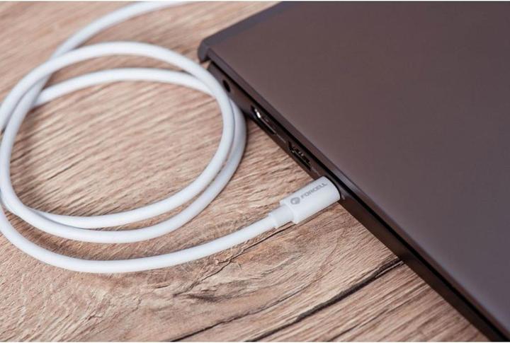 Actual product image Forcell Cable F-ENERGY C339 cable Type C to Type C PD QC4.0 5A 100W 3 m white (3 m, USB 3.2 Gen 2, 100 W)
