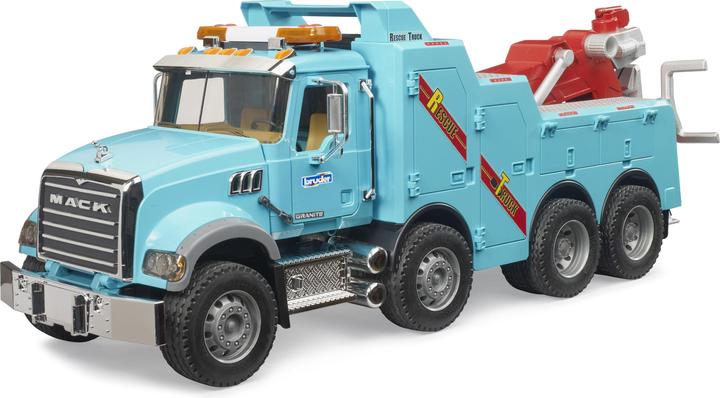 Actual product image Bruder MACK Granite lorry tow truck with light & sound