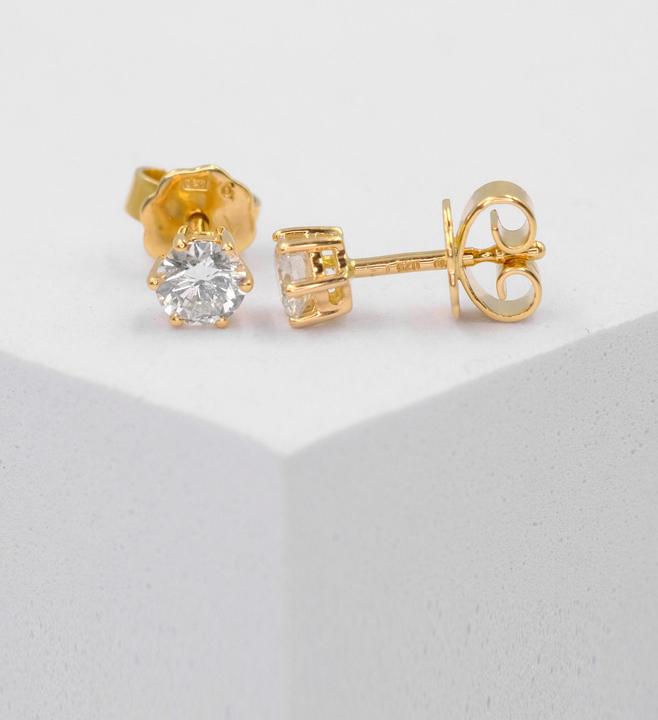 Image du produit Muau Boucles d'oreilles (750/18 K Or jaune)