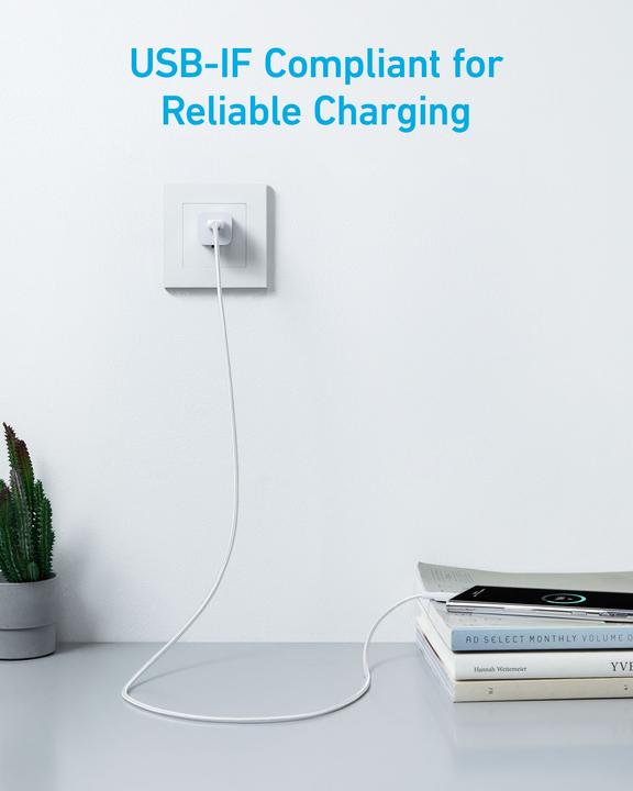 Produktbild Anker CABLE 322 USB-A A USB-C 1,8M BLANCO (1.80 m, USB 3.0, 45 W)
