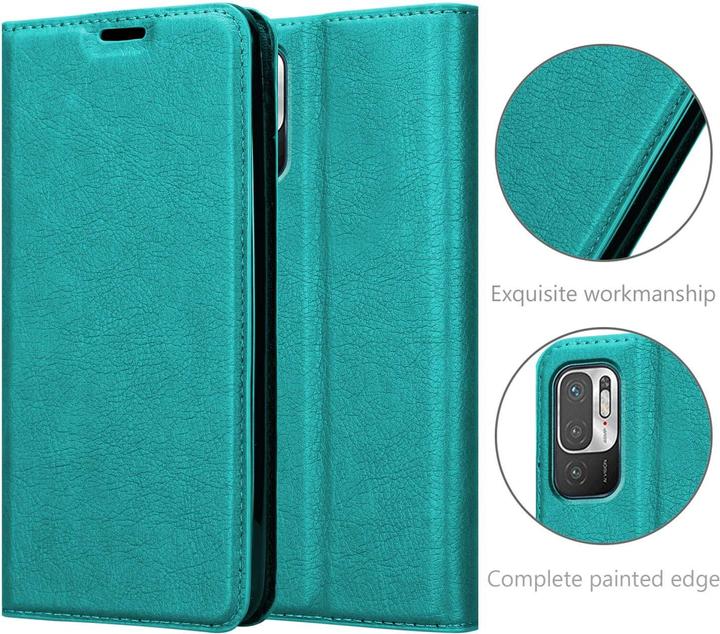 Immagine prodotto Cadorabo Libro Invis. Coperchio magnetico (Xiaomi Redmi Nota 10 5G, Xiaomi Poco M3 Pro 5G)