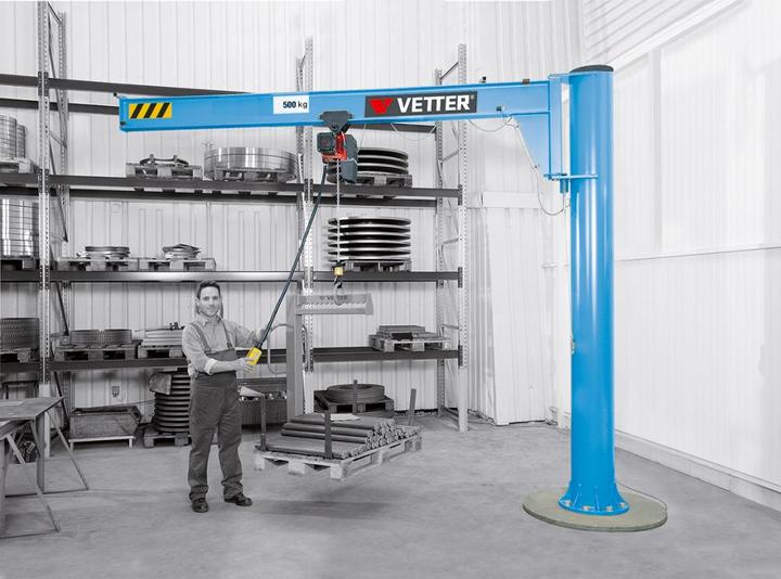 Produktbild Vetter Säulen Schwenkkran AS Tragfähigkeit 125 kg 3000 mm ohne Elektrokettenzug