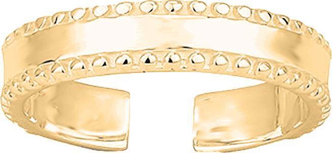 Leyda Zehenring Gepunktet (Silber 925, vergoldet 750 / 18 K Gold)
